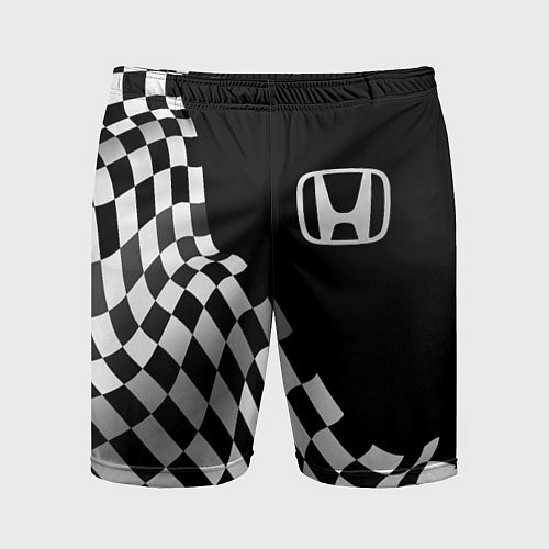 Мужские спортивные шорты Honda racing flag / 3D-принт – фото 1