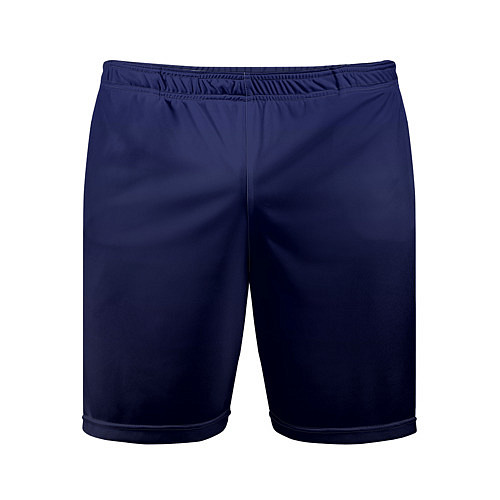 Мужские спортивные шорты Градиент глубокий синий / 3D-принт – фото 1