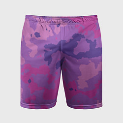 Мужские спортивные шорты Фиолетовый камуфляж