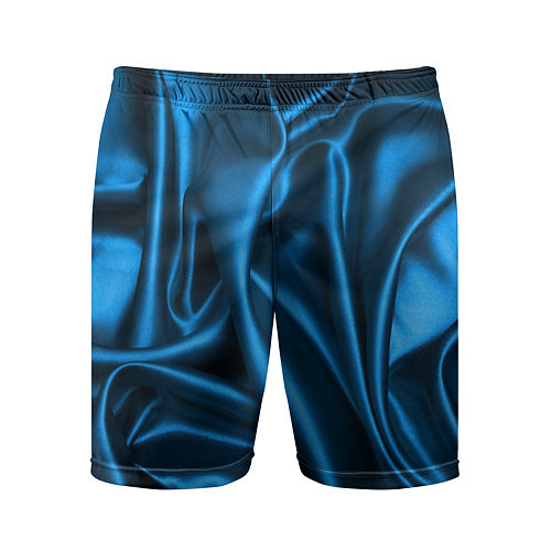 Мужские спортивные шорты Синий шёлк / 3D-принт – фото 1