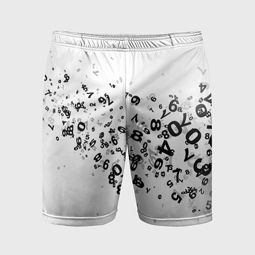 Мужские спортивные шорты Цифровой дым / 3D-принт – фото 1