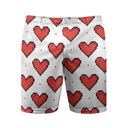 Мужские спортивные шорты Pixel heart