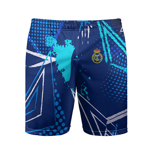 Мужские спортивные шорты Реал Мадрид фк эмблема / 3D-принт – фото 1