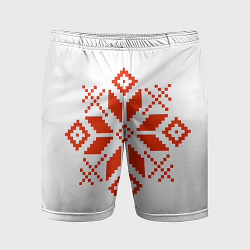 Мужские спортивные шорты Удмуртский узор / 3D-принт – фото 1