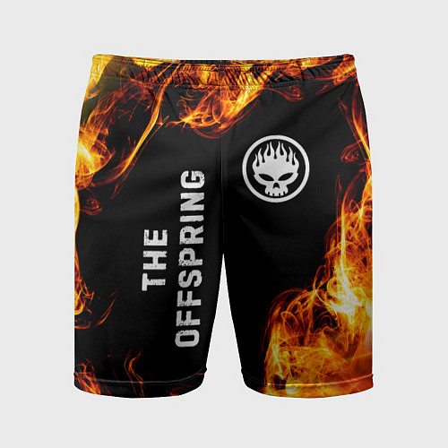 Мужские спортивные шорты The Offspring и пылающий огонь / 3D-принт – фото 1