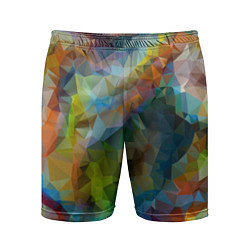 Шорты спортивные мужские Color pattern, цвет: 3D-принт