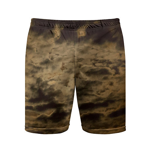 Мужские спортивные шорты Облачное небо перед рассветом / 3D-принт – фото 1