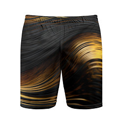 Мужские спортивные шорты Black gold waves