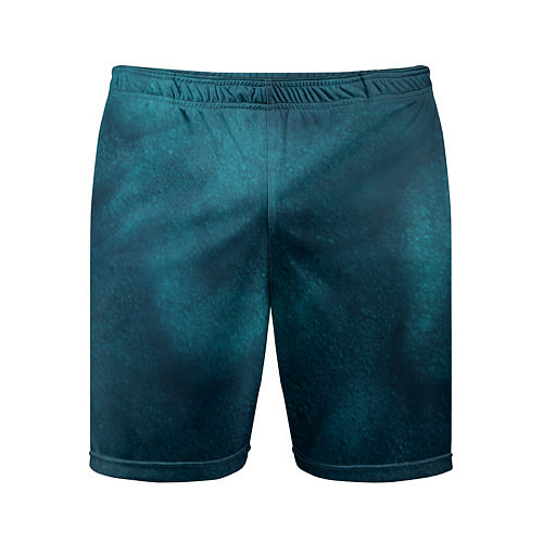 Мужские спортивные шорты Синие туманные камешки / 3D-принт – фото 1