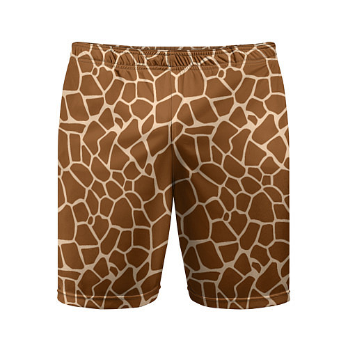 Мужские спортивные шорты Пятнистая шкура жирафа / 3D-принт – фото 1