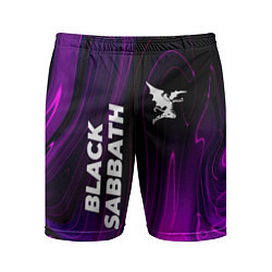 Мужские спортивные шорты Black Sabbath violet plasma