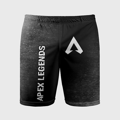 Мужские спортивные шорты Apex Legends glitch на темном фоне: надпись, симво / 3D-принт – фото 1