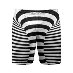 Мужские спортивные шорты Черно-белая иллюзия