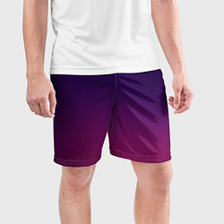Шорты спортивные мужские Малиновый градиент, цвет: 3D-принт — фото 2