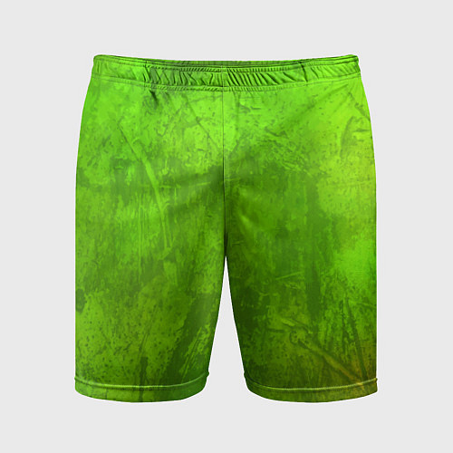 Мужские спортивные шорты Зелёная фантазия / 3D-принт – фото 1