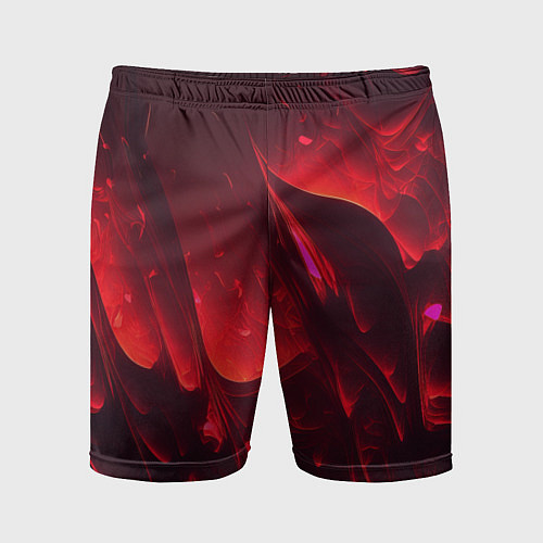 Мужские спортивные шорты Красные огоньки абстракция / 3D-принт – фото 1