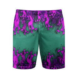 Мужские спортивные шорты Фиолетовое пламя