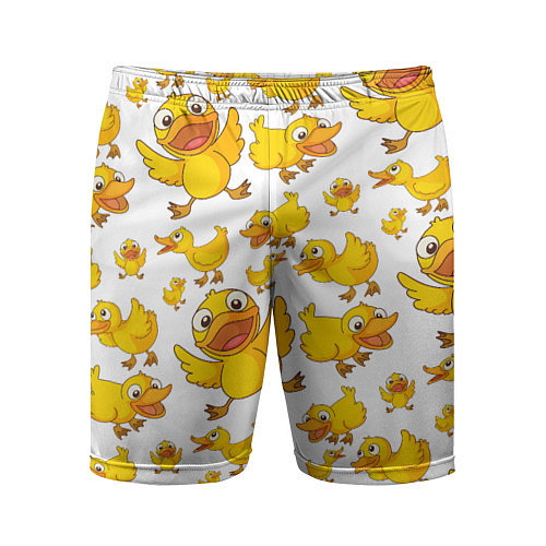 Мужские спортивные шорты Yellow ducklings / 3D-принт – фото 1