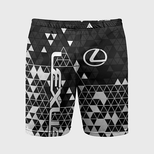 Мужские спортивные шорты Лексус - распад / 3D-принт – фото 1