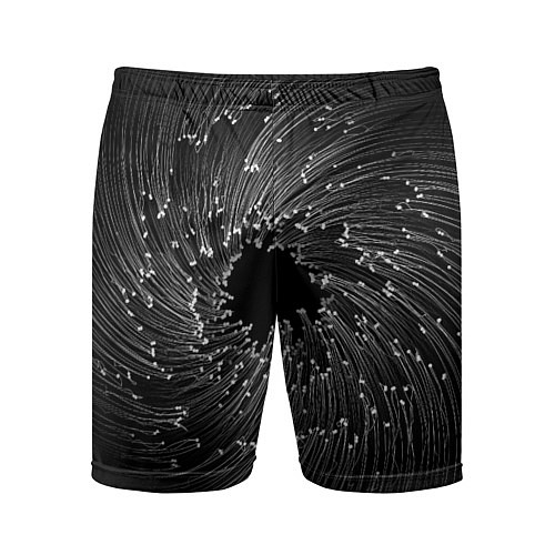 Мужские спортивные шорты Абстракция черная дыра / 3D-принт – фото 1