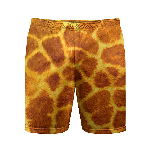 Мужские спортивные шорты Шкура жирафа - текстура / 3D-принт – фото 1