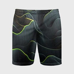 Шорты спортивные мужские Рельефная текстура, цвет: 3D-принт