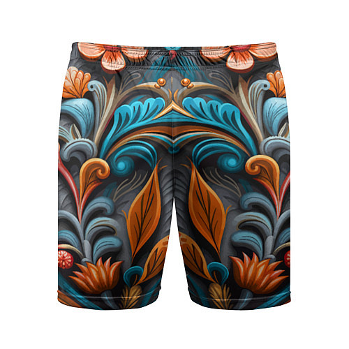 Мужские спортивные шорты Mirrow floral pattern - art - vogue / 3D-принт – фото 1