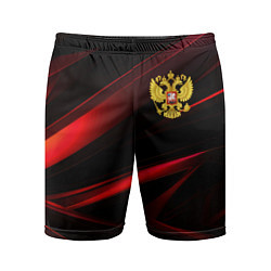 Мужские спортивные шорты Золотистый герб России