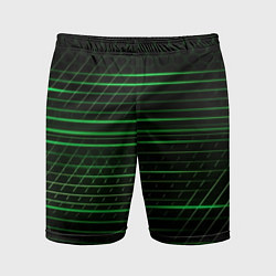 Шорты спортивные мужские Green abstract texture, цвет: 3D-принт