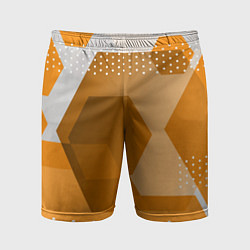 Мужские спортивные шорты Яркий геометрический декоративный фон