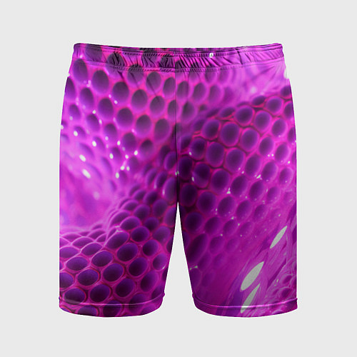 Мужские спортивные шорты Розовые объемные соты / 3D-принт – фото 1