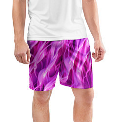 Шорты спортивные мужские Розова ткань текстуры, цвет: 3D-принт — фото 2
