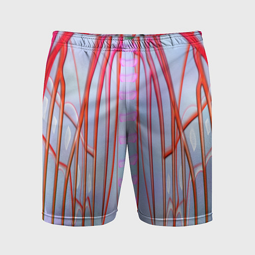Мужские спортивные шорты Розовые прожилки / 3D-принт – фото 1