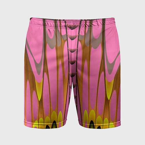 Мужские спортивные шорты Розовый бабочкин мотив / 3D-принт – фото 1