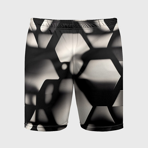 Мужские спортивные шорты Зеркальные блики / 3D-принт – фото 1