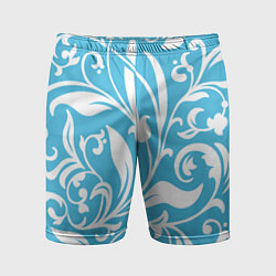 Мужские спортивные шорты Растительный паттерн - минимализм