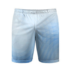 Мужские спортивные шорты Абстракция с голубыми кругами