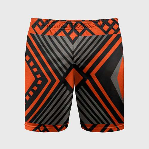 Мужские спортивные шорты Узор в этническом стиле племени масаев / 3D-принт – фото 1