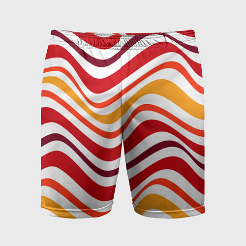 Мужские спортивные шорты Модные линии / 3D-принт – фото 1