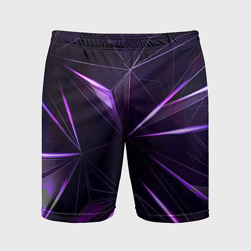 Мужские спортивные шорты Фиолетовый хрусталь / 3D-принт – фото 1