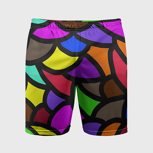 Мужские спортивные шорты Яркие краски жизни / 3D-принт – фото 1