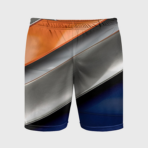 Мужские спортивные шорты Разноцветные полоски / 3D-принт – фото 1
