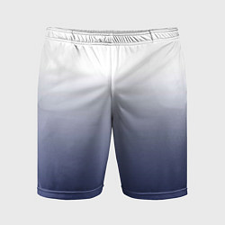 Мужские спортивные шорты Туманный градиент бело-синий