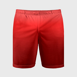Шорты спортивные мужские Кроваво-красный градиент, цвет: 3D-принт