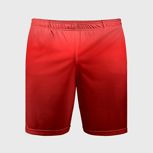 Мужские спортивные шорты Кроваво-красный градиент / 3D-принт – фото 1