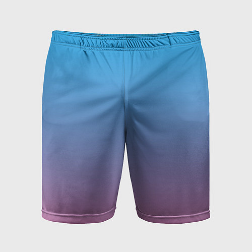 Мужские спортивные шорты Небесно-розовый градиент / 3D-принт – фото 1