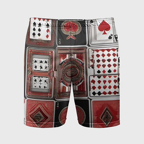 Мужские спортивные шорты Покерный гений / 3D-принт – фото 1