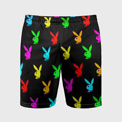 Мужские спортивные шорты Playboy pattern неон