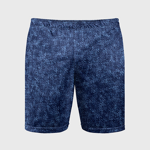 Мужские спортивные шорты Джинсовый цвет текстура / 3D-принт – фото 1