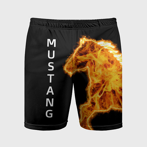Мужские спортивные шорты Mustang fire / 3D-принт – фото 1